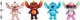Игровые фигурки Стич мягкая игрушка плюшевая 4 шт (10413) - изображение 2