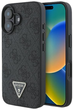 Etui Guess Hardcase New 4G Triangle do Apple iPhone 16 Plus Black (GUHCP16MPG4GPK) - obraz 1