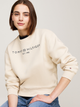 Світшот жіночий Tommy Hilfiger WW0WW39791-ACI S Бежевий (8720637101391) - зображення 5