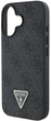 Etui Guess Hardcase Leather 4G Triangle Strass do Apple iPhone 16 Black (GUHCP16SP4TDPK) - obraz 6