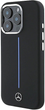 Панель Mercedes-Benz Silicone Blue Stripe MagSafe для iPhone 16 PRO MAX Black (MEHMP16X23SUMBK) - зображення 4