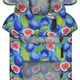 Дождевик-накидка с капюшоном для собак WAUDOG Clothes, рисунок "Инжир", А 23-26 см, B 30-36 см, С 15-20 см - изображение 3