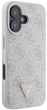 Панель Guess Hardcase Leather 4G Triangle Strass для Apple iPhone 16 Brown (GUHCP16SP4TDPW) - зображення 4