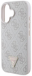 Панель Guess Hardcase Leather 4G Triangle Strass для Apple iPhone 16 Brown (GUHCP16SP4TDPW) - зображення 6