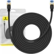Мережевий кабель Baseus High Speed CAT7 10Gigabit Ethernet Cable (Braided Cable) 8m (B0013320B111-06) Cluster Black - зображення 7