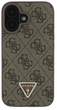 Панель Guess Hardcase Leather Metal Logo Strass Crossbody для Apple iPhone 16 Brown (GUHCP16SP4TDSCPW) - зображення 3