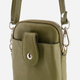 Torebka crossbody damska ze skóry naturalnej VENEZIA D001LEGRTOR038 Zielona (5906140573570) - obraz 5