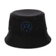 Молодежная панама с вышивкой Фольксваген (Volkswagen) (One-size) Черный - изображение 1