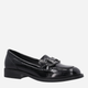 Loafersy damskie lakierowane VENEZIA A004PABLOBM028 38 24.5 cm Czarne (5906140519516) - obraz 3