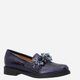 Loafersy damskie skórzane VENEZIA E019LENAOBM061 41 26.5 cm Granatowe (5906140546765) - obraz 3