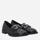 Loafersy damskie skórzane VENEZIA A005LEBLOMB028 38 24.5 cm Czarne (5906140520536) - obraz 2