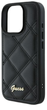 Etui Guess Hardcase Quiled Metal Logo do Apple iPhone 16 Black (GUHCP16SPSQSQSK) - obraz 2