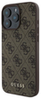 Etui Guess Hardcase 4G Classic do Apple iPhone 16 Pro Max Brown (GUHCP16XG4GFBR) - obraz 2