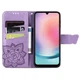 Чехол-книжка с рисунком UniCase Butterfly Pattern для Samsung Galaxy A24 (A245) - Light Purple - изображение 2