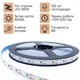 Світлодіодная LED стрічка 1м 120діодів USB 3000K живлення від мережі, ноутбука, powerbank тепле свічення - зображення 2