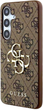 Панель Guess Hardcase 4G Big Metal Logo для Samsung Galaxy A55 A556 Brown (GUHCSA554GMGBR) - зображення 3