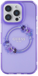 Etui Guess Hardcase IML Flowers Wreath MagSafe do Apple iPhone 16 Pro Purple (GUHMP16LHFWFCU) - obraz 3