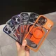 Чохол iPhone 15 Pro Max Crystal Stand Double with MagSafe dark blue - изображение 10