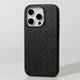 Чохол iPhone 15 Pro Leather fashion with MagSafe black - изображение 1