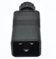 Роз'єм Lucom IEC(C20)-конектор кабельний 3x2.5mm D=1.5mm чорний(62.08.3757) - изображение 4