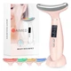 Мікрострумовий масажер для шиї та обличчя AIMED Neck RF Lifting EMS+LED Pink - зображення 2
