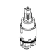 Картридж для змішувача Grohe SilkMove 28 мм 46580000 - изображение 2