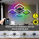 Управляемая светодиодная люстра ESLLSE ROOM 70W 4S APP 385×385×75мм Черная с подсветкой RGB - изображение 2