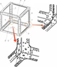 Стойка-кронштейн CMS Cube 19" 9U 550х550х550 мм, усиленная Черная (UA-OFLC955W2.0-BK) - изображение 6