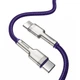 Кабель Baseus Cafule Metal Series Lightning - Type-C 20W 2 метра фиолетовый CATLJK-B05 - изображение 1