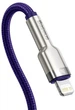 Кабель Baseus Cafule Metal Series Lightning - Type-C 20W 2 метра фиолетовый CATLJK-B05 - изображение 3