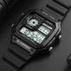 Наручний чоловічий годинник Skmei 1299BK Dual Time Black (7_01128) - зображення 4