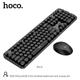 Комплект клавиатура и мышь Hoco DI25 2.4G (ENG/ УКР/ РУС) black - изображение 5