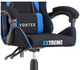 Комп'ютерне крісло тканинне Extreme VORTEX чорний синім для геймерів та роботи - изображение 5