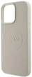 Панель Guess Hardcase Grained Ring MagSafe для Apple iPhone 16 Pro Beige (GUHMP16LPGHSMME) - зображення 6