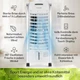 Охладитель воздуха увлажнитель воздухоочиститель вентилятор klarstein Maxfresh BK белый с серым (10029393) - изображение 8