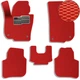 Килимки в салон EVA для Skoda SuperB 2008-2015 з підп'ятником Червоні-Червоний кант 5 шт - изображение 1