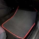 Коврики у салон EVA для Mazda 3 I 2003-2009 SD/HB з підп'ятником Чорні-Коричневий кант 5 шт - зображення 3