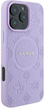 Etui Guess Hardcase Saffiano Peony Classic Logo MagSafe do Apple iPhone 16 Pro Purple (GUHMP16LPSAPSMEU) - obraz 3