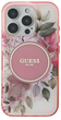 Etui Guess Hardcase IML Flower & Tonal Circle MagSafe do Apple iPhone 16 Pro Max Pink (GUHMP16XHFWBDCEP) - obraz 3