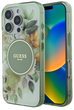 Панель Guess Hardcase IML Flower & Tonal Circle MagSafe для Apple iPhone 16 Pro Max Green (GUHMP16XHFWBDCEN) - зображення 1