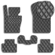 Коврики у салон для BMW X3 (Е-83) 2003-2010 Екошкіра з підп'ятником 5 шт (Rombus) - зображення 1