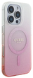 Панель Guess Hardcase IML Glitter Gradient MagSafe для Apple iPhone 16 Pro Max Pink (GUHMP16XHGRCELP) - зображення 3