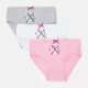 Набор детских трусов-слипов 3 шт для девочки CXL 87890590 92-98 см Blanc/White (3210100094909) - изображение 1