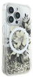 Etui Guess Hardcase Liquid Glitter Flower MagSafe do Apple iPhone 16 Pro Max Beige (GUHMP16XLFMWTE) - obraz 3