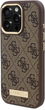 Панель Guess Hardcase 4G Logo Plate MagSafe для Apple iPhone 16 Pro Max Brown (GUHMP16XU4GPRW) - зображення 2