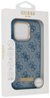 Панель Guess Hardcase 4G Logo Plate MagSafe для Apple iPhone 16 Pro Max Blue (GUHMP16XU4GPRB) - зображення 1