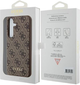 Панель Guess Hardcase 4G Metal Gold Logo для Samsung Galaxy A35 A356 Brown (GUOHCSA35G4GFBR) - зображення 8