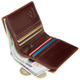 Мужской кожаный кошелек Visconti ALP92 Tignes (Brown) - изображение 5