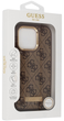 Панель Guess Hardcase 4G Logo Plate MagSafe MagSafe для Apple iPhone 16 Pro Brown (GUHMP16LU4GPRW) - зображення 8