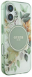 Etui Guess Hardcase IML Flower & Tonal Circle MagSafe do Apple iPhone 16 Green (GUHMP16SHFWBDCEN) - obraz 4